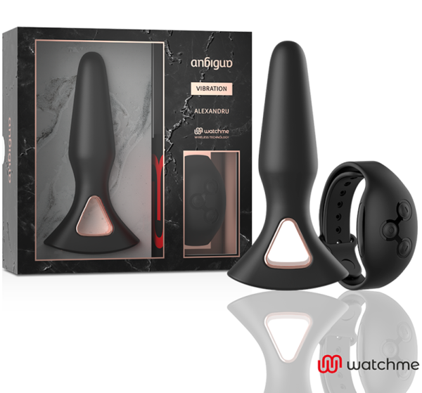 ANBIGUO - WATCHME VIBRATEUR TÉLÉCOMMANDE PLUG ANAL ALEXANDRU – Image 2
