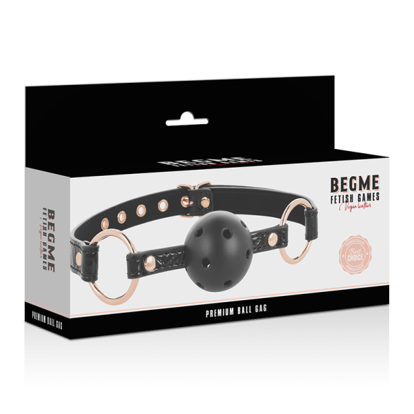 BEGME - BLACK EDITION BALL GAG CUIR VEGAN – Image 5