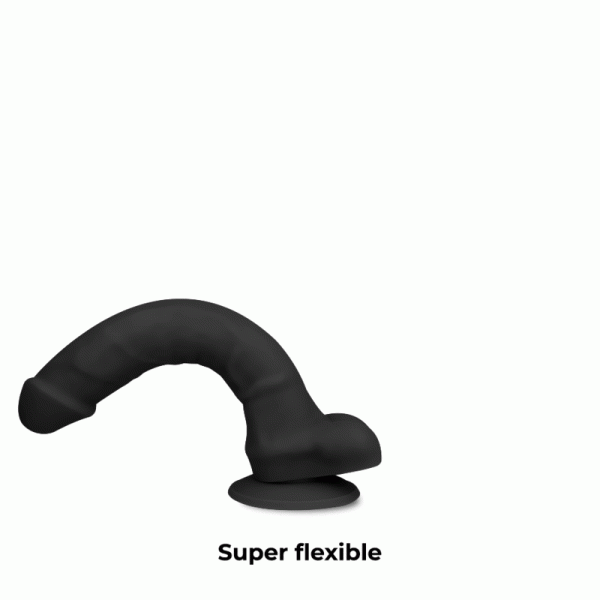 COCK MILLER - HARNAIS + SILICONE DENSITÉ ARTICULABLE COCKSIL NOIR 18 CM – Image 4