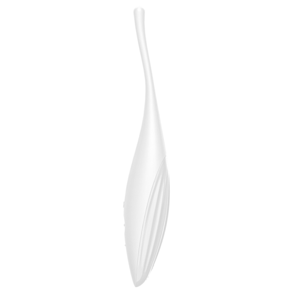 SATISFYER - VIBRATEUR  POINTE DE CLIT TWIRLING JOY BLANC – Image 2