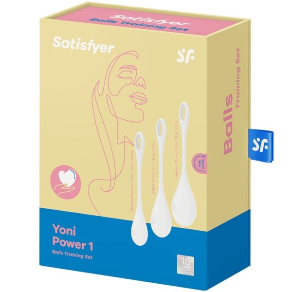 SATISFYER - ENSEMBLE ENTRAÎNEMENT YONI POWER 1 BLANC – Image 4