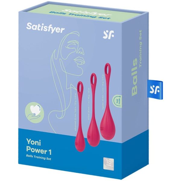 SATISFYER - ENSEMBLE ENTRAÎNEMENT YONI POWER 1 ROUGE – Image 4