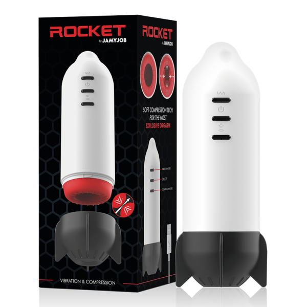 JAMYJOB - MASTURBATEUR ROCKET TECHNOLOGIE DE COMPRESSION DOUCE ET VIBRATION – Image 2