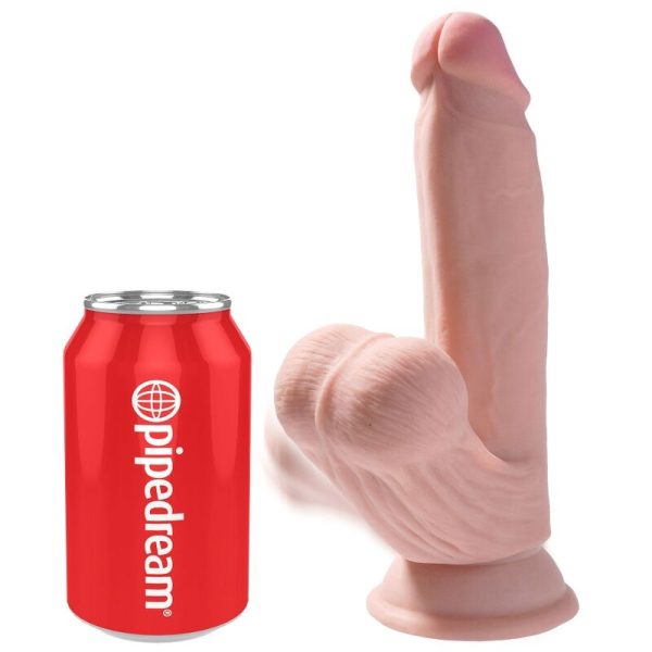 KING COCK - BALLES GODE 3D PLUS 15.2 CM PEAU CLAIRE – Image 2