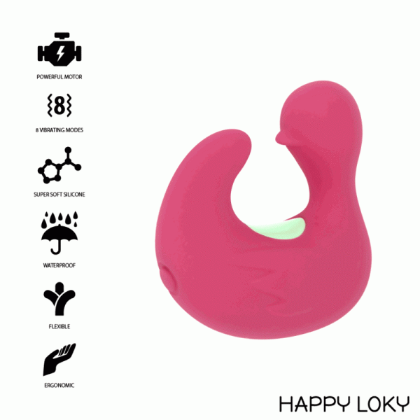 HAPPY LOKY - DUCKYMANIA DOIGT STIMULATEUR EN SILICONE RECHARGEABLE – Image 2