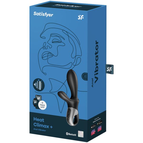 SATISFYER - APPLICATION HEAT CLIMAX+ VIBRATEUR ANAL NOIR – Image 4