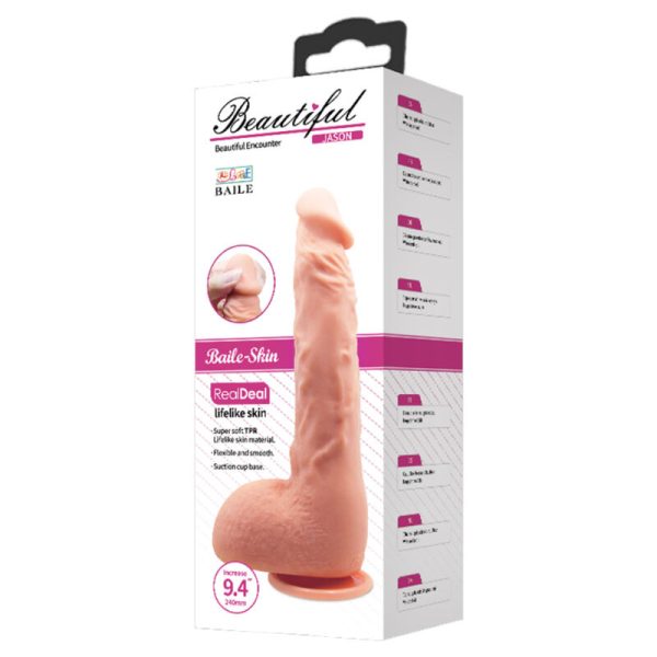 BAILE - GODE RÉALISTE JASON NATUREL 24 CM – Image 4