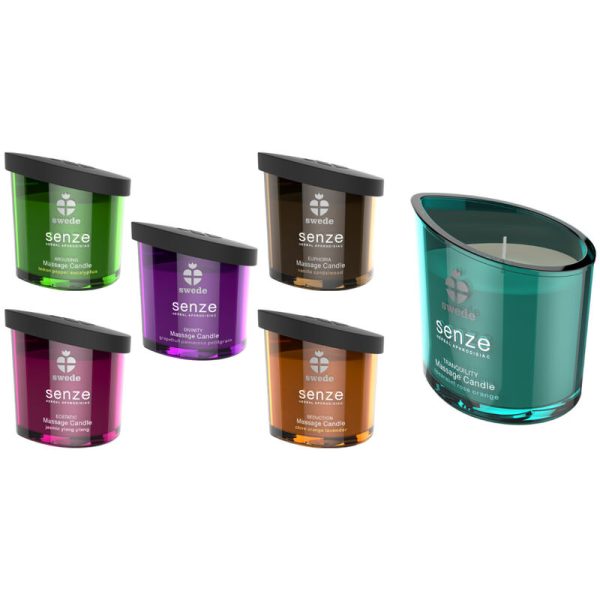 SWEDE - BOUGIE DE MASSAGE SENZE DIVINITY - PAMPLEMOUSSE, PALMAROSA, PETITGRAIN – Image 2