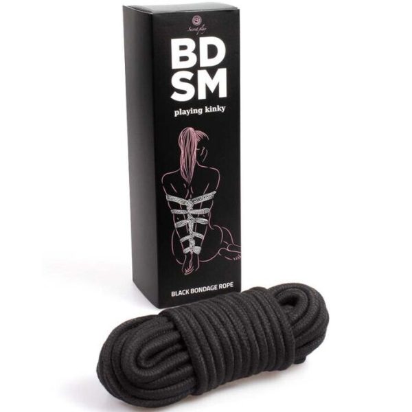 SECRETPLAY - CORDE DE BONDAGE NOIRE  COLLECTION BDSM – Image 2