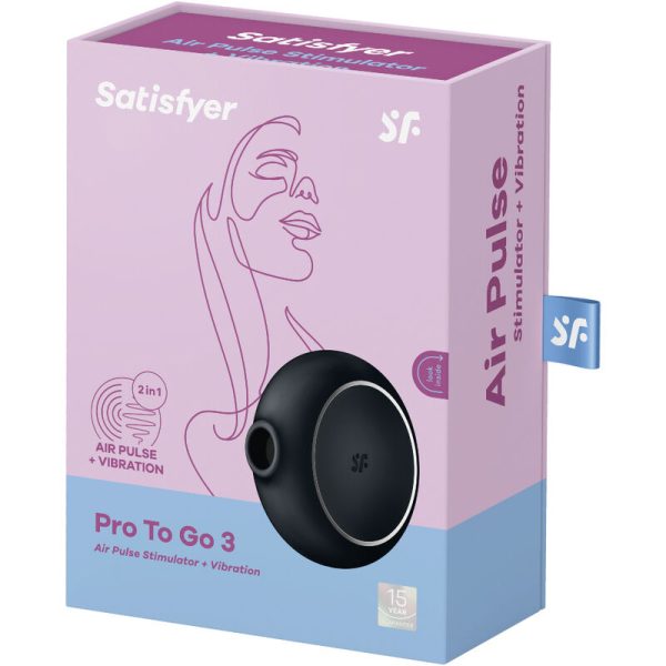 SATISFYER - PRO TO GO 3 ESTIMULADOR Y VIBRADOR DOBLE NEGRO – Image 5