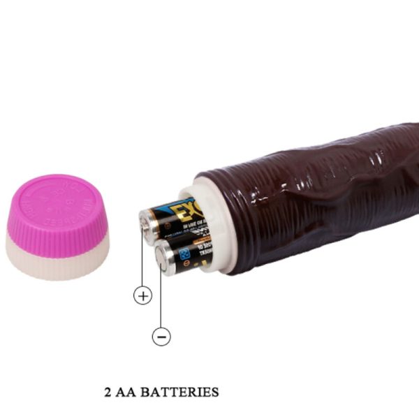 BAILE - VIBRATEUR VAGUES DE PLAISIR 23 CM MARRON – Image 5