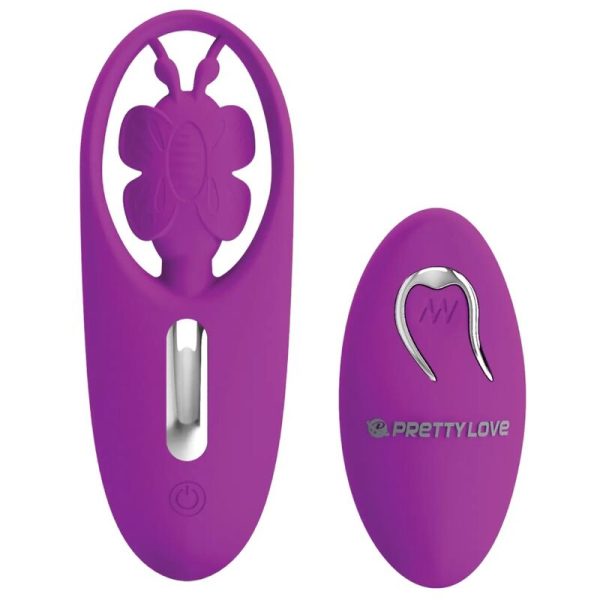 PRETTY LOVE - STIMULATEUR PAPILLON DANCING POUR CULOTTES AVEC TÉLÉCOMMANDE LILAS – Image 2