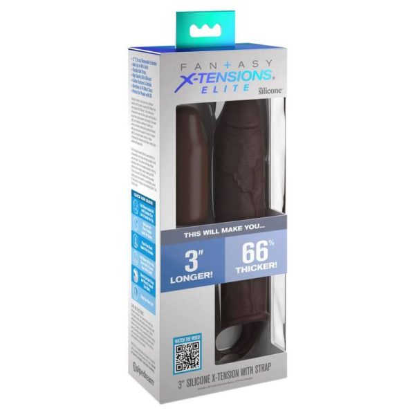 FANTASY X- TENSIONS - PIPEDREAMS RALLONGE W SANGLE 17,78 CM MARRON – Image 3
