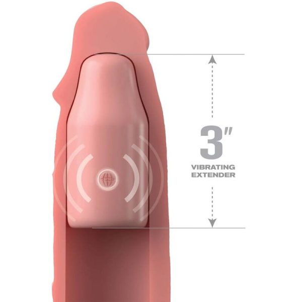 FANTASY X- TENSIONS - PIPEDREAMS MANCHE 22,86 CM + PLUG 7,62 CM REMOTE SKIN – Image 2