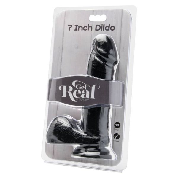 GET REAL - GODE 18 CM AVEC BOULES NOIR – Image 2
