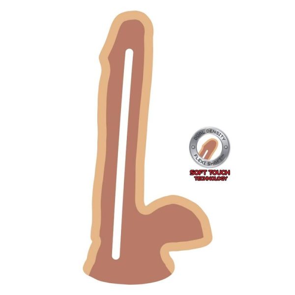 GET REAL - GODE DOUBLE DENSITÉ 17 CM BALLES PEAU – Image 3