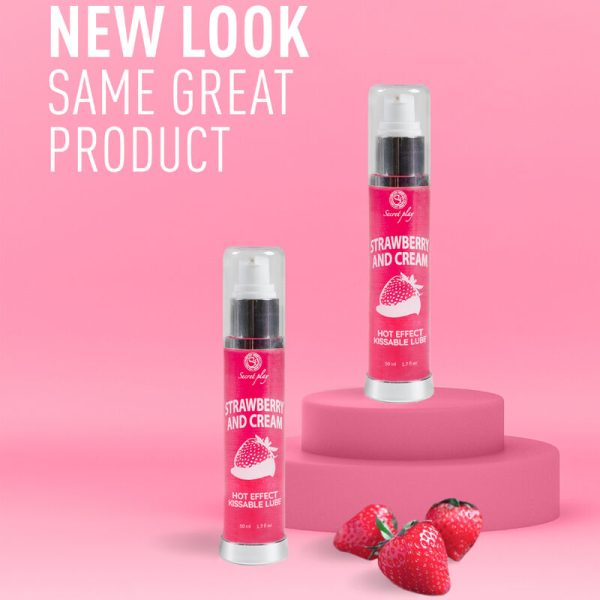 SECRETPLAY - LUBRIFIANT 2-1 EFFET CHALEUR FRAISE  CRÈME 50 ML – Image 4