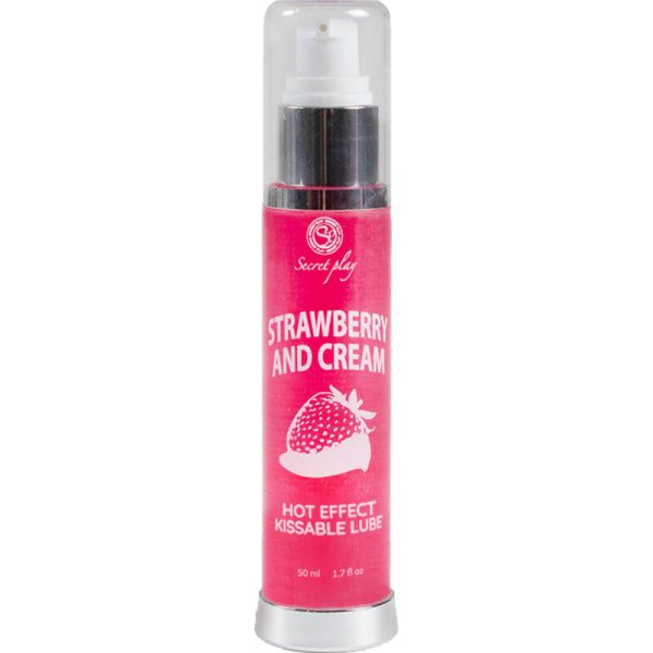 SECRETPLAY - LUBRIFIANT 2-1 EFFET CHALEUR FRAISE  CRÈME 50 ML – Image 2