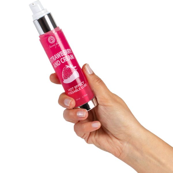 SECRETPLAY - LUBRIFIANT 2-1 EFFET CHALEUR FRAISE  CRÈME 50 ML – Image 3