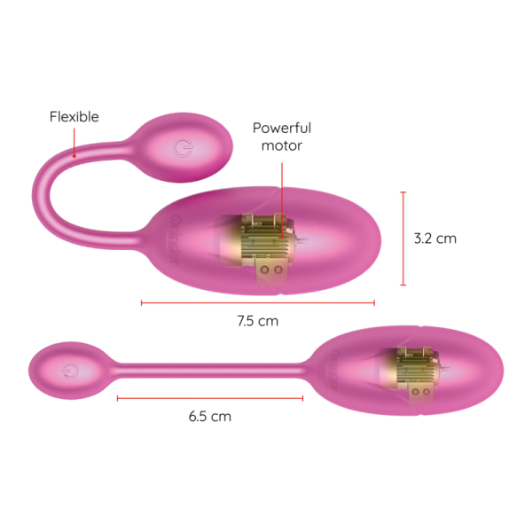 ONINDER - TOKYO HUEVO VIBRADOR ROSA 7.5 X 3.2 CM - APP GRATUITA – Image 4