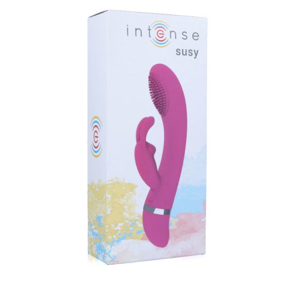 INTENSE - VIBRATEUR OSCILLANT SUSY SILICONE LAPIN ROSE – Image 3