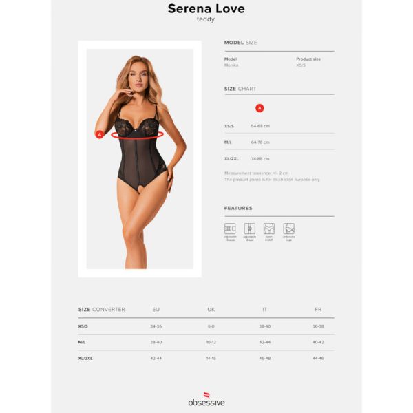 OBSESSIVE - TEDDY SANS CROTCHLES SERENA LOVE XS/S – Image 5