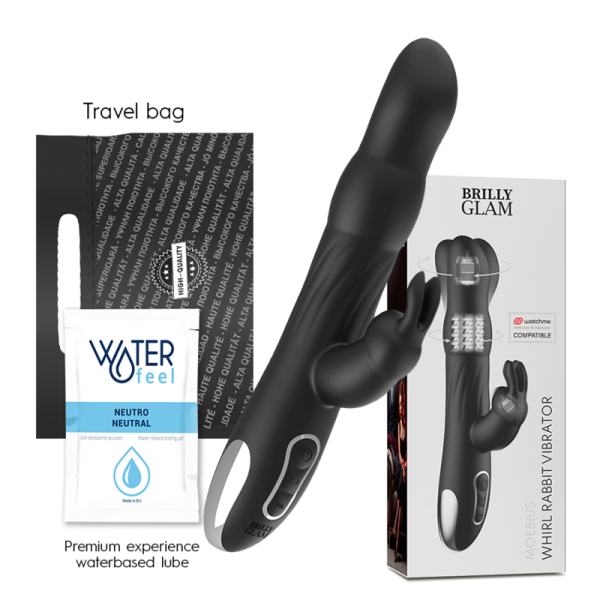 VIBRATEUR ET ROTATEUR BRILLY GLAM MOEBIUS RABBIT COMPATIBLE AVEC LA TECHNOLOGIE SANS FIL WATCHME – Image 2