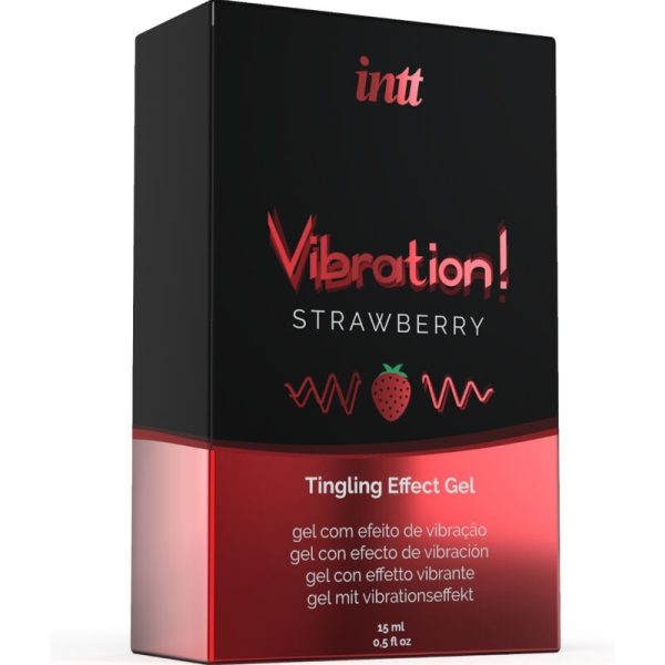 INTT - PUISSANT STIMULANT INTIME GEL VIBRANT LIQUIDE FRAISE 15 ML – Image 3