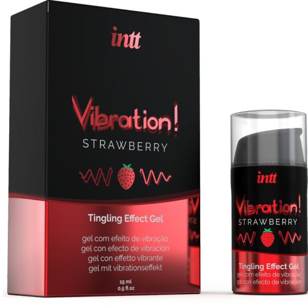 INTT - PUISSANT STIMULANT INTIME GEL VIBRANT LIQUIDE FRAISE 15 ML – Image 2