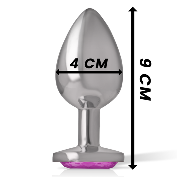 INTENSE - PLUG ANAL EN MÉTAL ALUMINIUM COEUR ROSE TAILLE L – Image 4