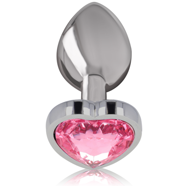 INTENSE - PLUG ANAL EN MÉTAL ALUMINIUM COEUR ROSE TAILLE L – Image 2