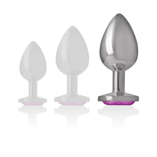 INTENSE - PLUG ANAL EN MÉTAL ALUMINIUM COEUR ROSE TAILLE L – Image 5