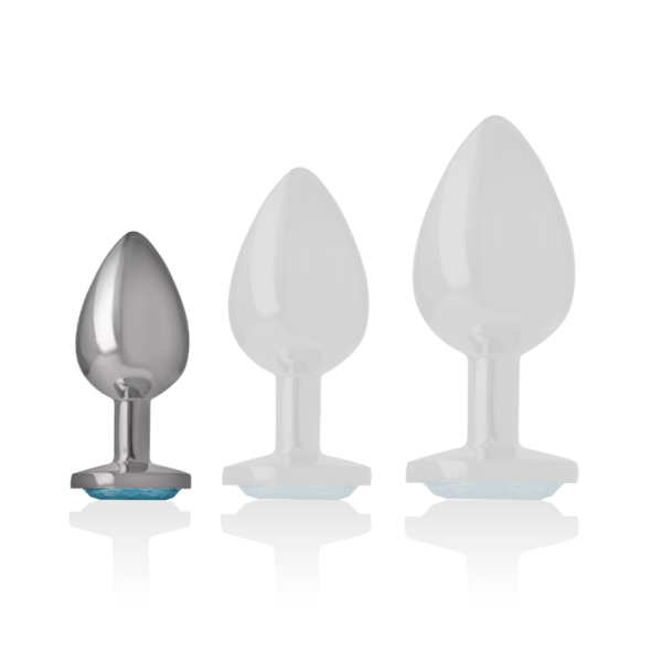 INTENSE - PLUG ANAL MÉTAL ALUMINIUM COEUR BLEU TAILLE S – Image 5