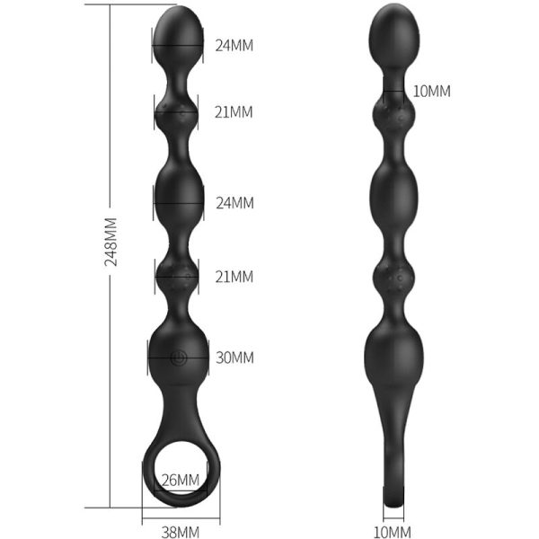 PRETTY LOVE - BALLES ANAL VAN 10 VIBRATIONS RECHARGEABLES EN SILICONE – Image 5