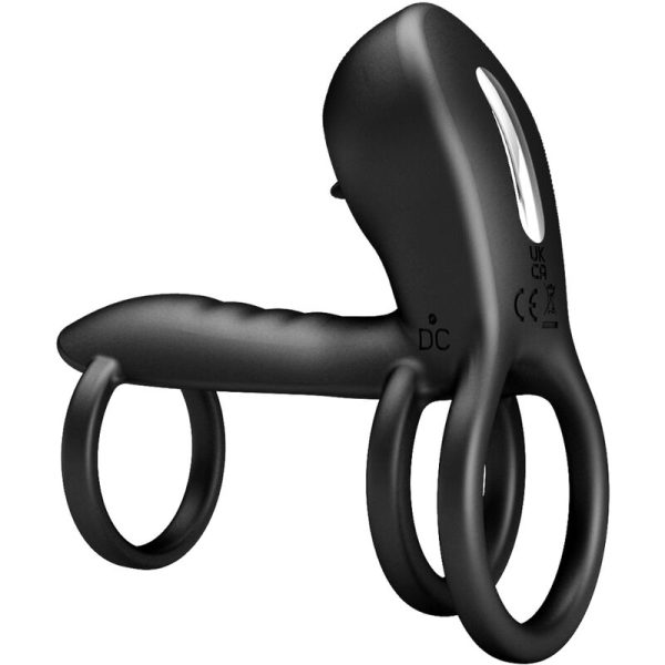 PRETTY LOVE - GAINE PÉNIS JAMMY 12 VIBRATIONS AVEC LANGUE EN SILICONE RECHARGEABLE – Image 2