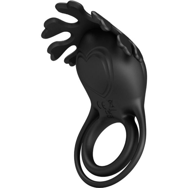 PRETTY LOVE - ANNEAU VIBRATEUR RUBEN 7 VIBRATIONS SILICONE NOIR – Image 2