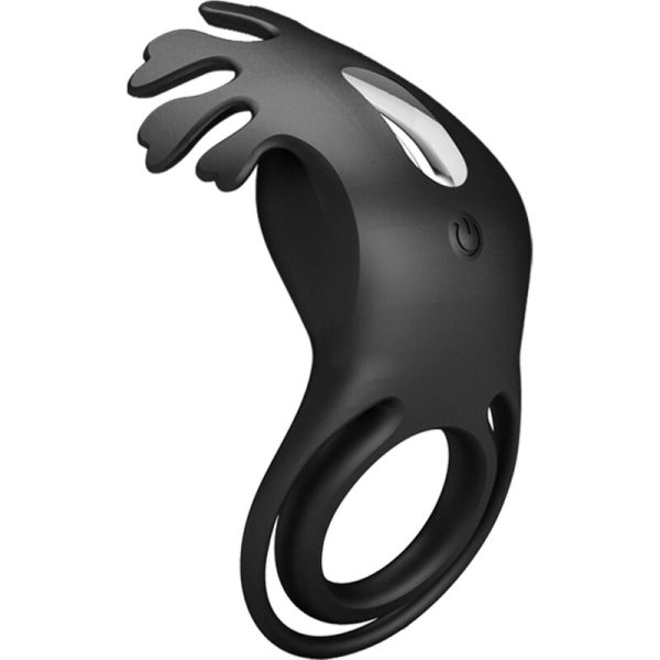 PRETTY LOVE - ANNEAU VIBRATEUR RUBEN 7 VIBRATIONS SILICONE NOIR – Image 3