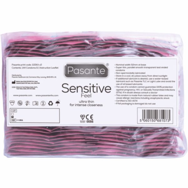PASANTE - PRÉSERVATIFS SENSIBLES SAC 144 UNITÉS – Image 3