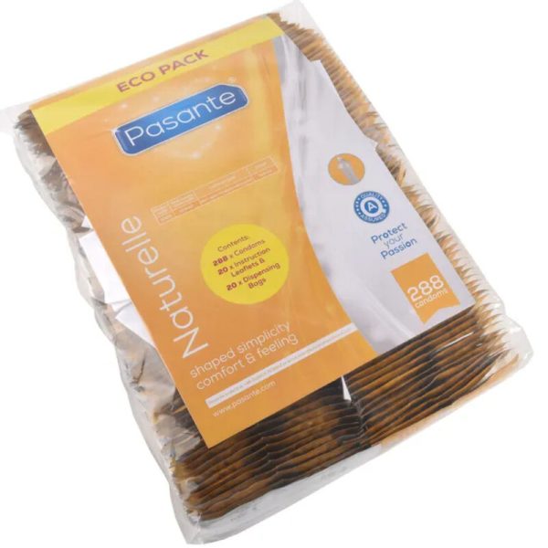 PASANTE - PRÉSERVATIFS ECO PACK NATURELLE SAC 288 UNITÉS – Image 3