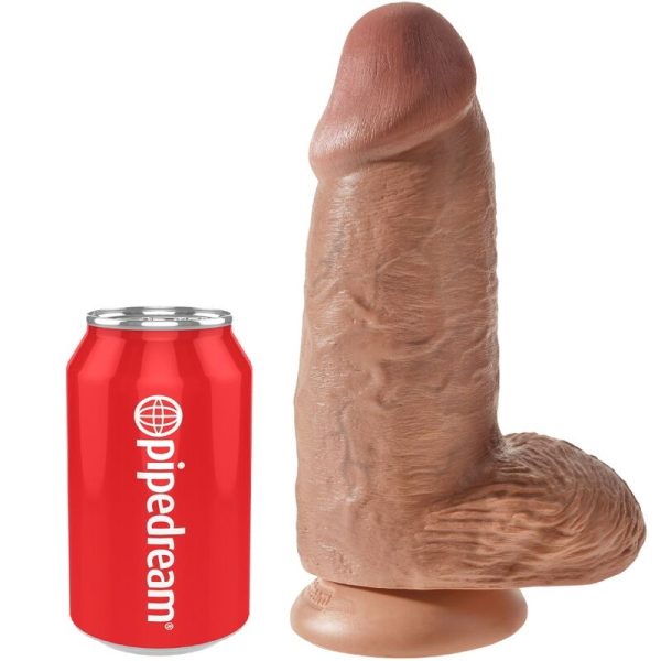 KING COCK - PÉNIS RÉALISTE CHUBBY 23 CM CARAMEL – Image 5
