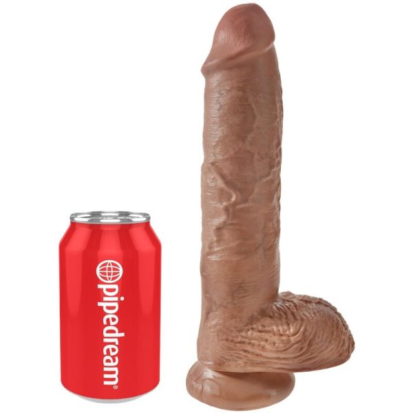 KING COCK - PÉNIS RÉALISTE AVEC BOULES 19.8 CM CARAMEL – Image 5