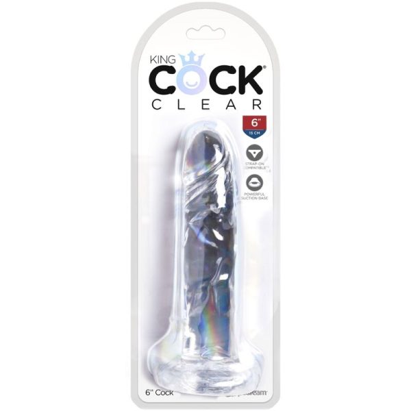 KING COCK - CLEAR PÉNIS RÉALISTE 15.5 CM TRANSPARENT – Image 4
