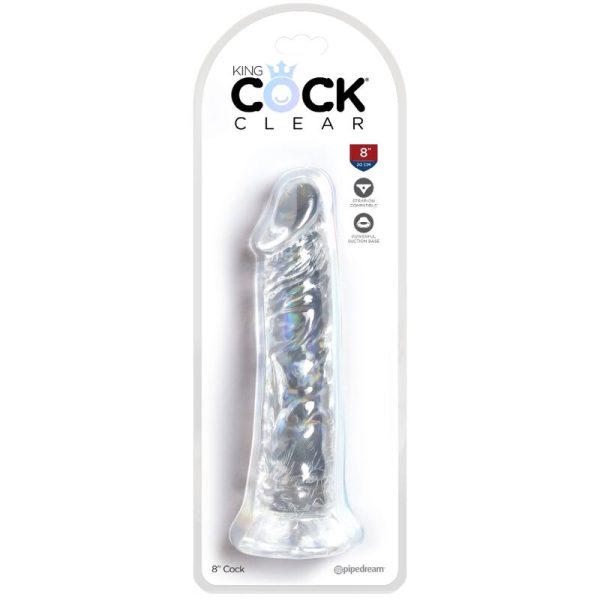KING COCK - PÉNIS RÉALISTE CLAIR 19.7 CM TRANSPARENT – Image 4