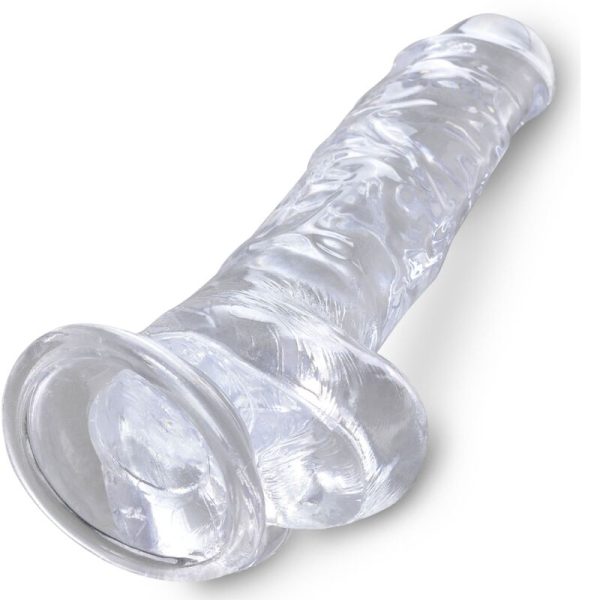 KING COCK - CLEAR PÉNIS RÉALISTE AVEC BOULES 16.5 CM TRANSPARENT – Image 4