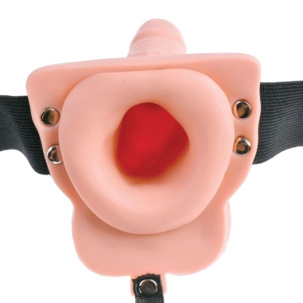 FETISH FANTASY SERIES - HARNAIS RÉGLABLE TÉLÉCOMMANDE PÉNIS RÉALISTE AVEC TESTICULES RECHARGEABLES ET VIBRATEUR 15 CM – Image 3