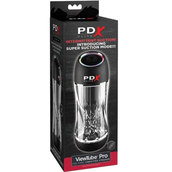 PDX ELITE - VIBRATEUR STROKER VIEWTUBE PRO TRANSPARENT – Image 3