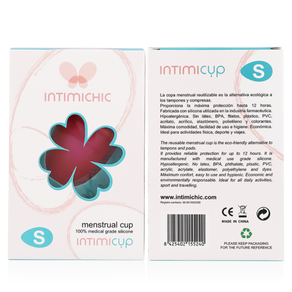 INTIMICHIC - COUPE MENSTRUELLE EN SILICONE MÉDICALE - TAILLE S – Image 2