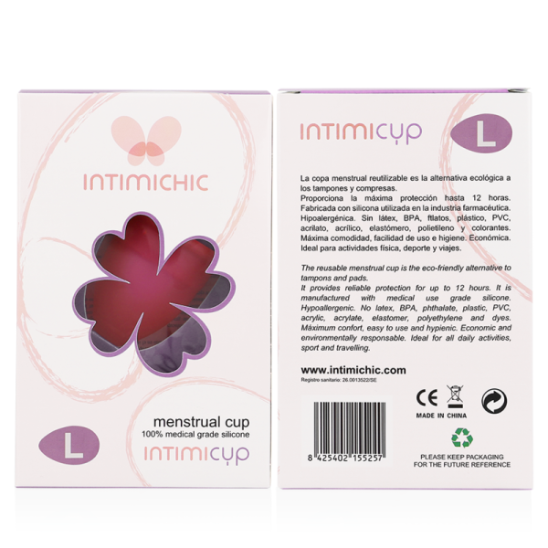 INTIMICHIC - COUPE MENSTRUELLE EN SILICONE MÉDICALE - TAILLE L – Image 2