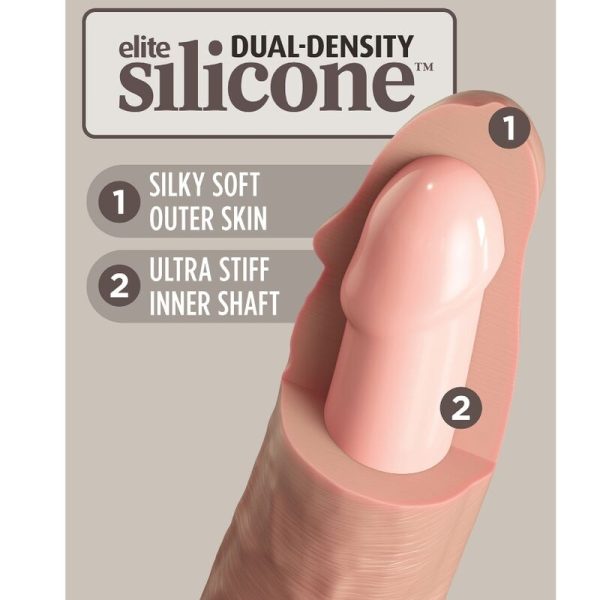 KING COCK - ELITE VIBRATEUR GODE RÉALISTE  TÉLÉCOMMANDE EN SILICONE 17.8 CM – Image 4