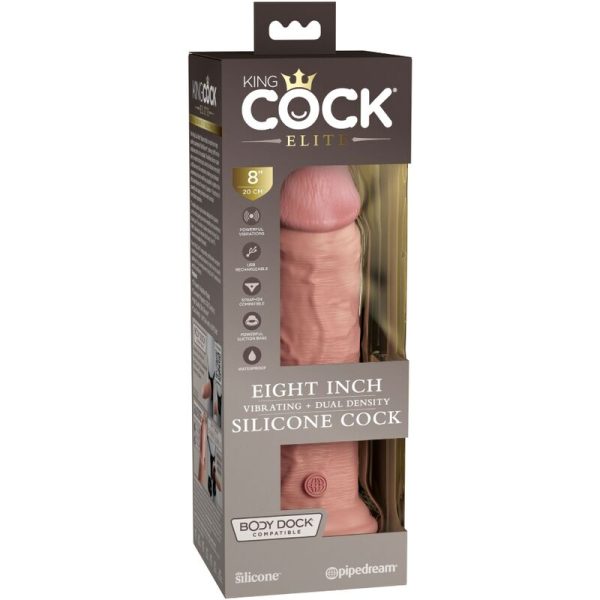 KING COCK - ELITE GODE RÉALISTE VIBRANT  SILICONE 20.3 CM – Image 5